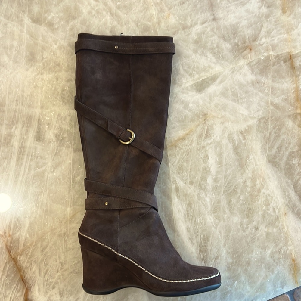 Tall Brown Suede Boots only worn once.